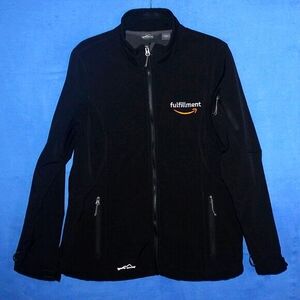 Eddie Bauer Amazon Fulfillment Softshell Jacket Black Large